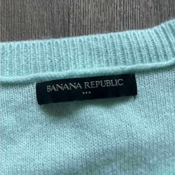 Banana Republic Light Green Women's Sweater - Picture 2 of 5